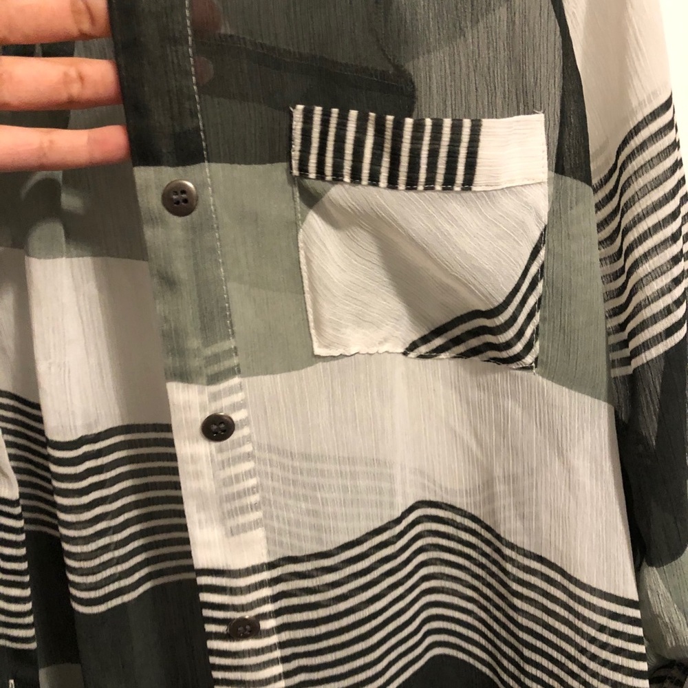 Sheer button up - Picture 2 of 5
